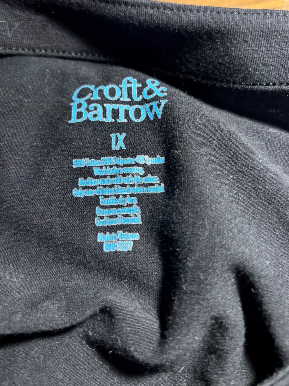Black/Navy Croft & barrow Midi Dress - Picture 6 of 6
